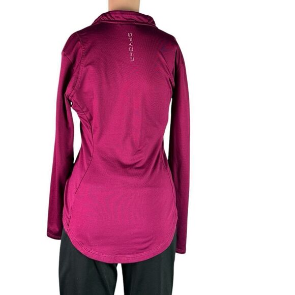 Spyder Magenta 3/4 Pullover Sweatshirt - Picture 2 of 5